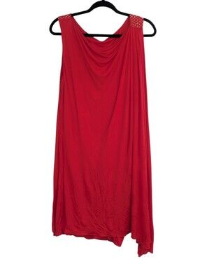 Versace for H&M Red Grecian Style Cape Dress